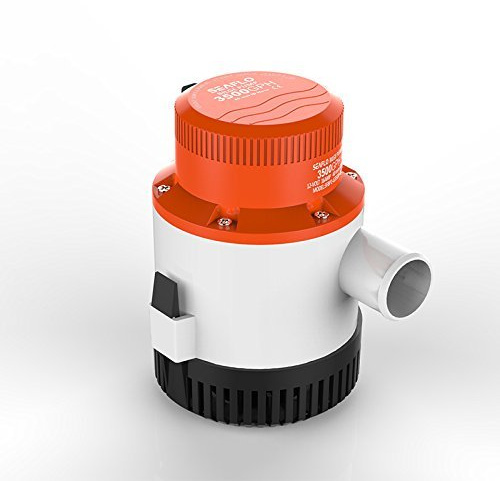 LIGHTEU®, Seaflo DC 12 V 3500 GPH icke-automatisk bilpump dränkbar vattenpump för marinbåtar yacht husvagnar utomhus trädgård SFBP1-G3500-01