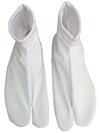 Fancy Pumpkin Chaussettes blanches japonaises Ninja / Geisha / Geta / Kimono chaussettes Tabi pour unisexe