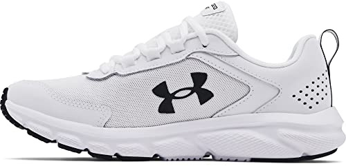 Under Armour Womens Charged Assert 9, White (100)/White, 8 Wide US