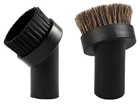 2 Stück Staubsauger Möbelpinsel Möbelbürste Staubsauger Staubpinsel Düse Staubsauger-aufsatz Saugpinsel für Staubsauger Universal passend für die Ø Innen Durchmesser 32 mm, Schwarz