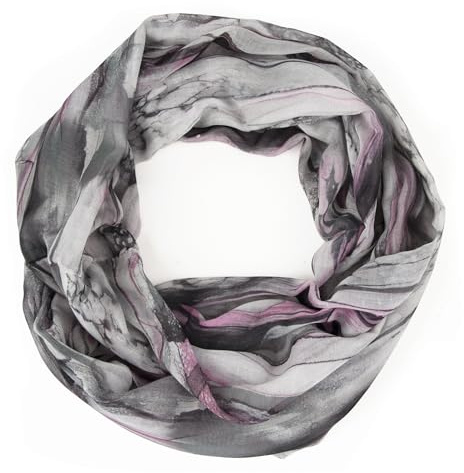 GLAMEXX24 Foulard Girocollo per Donne, Sciarpa Estiva con Sfumature, Sciarpa Circolare Leggera con Gradiente Arcobaleno