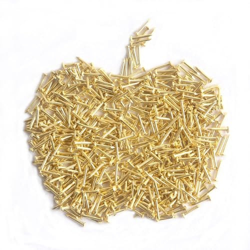 huruirui 1,5 x 20 mm 500 st små järnspikar fotonaglar hängande träbearbetning möbler gör-det-själv dekorativa naglar litet guld
