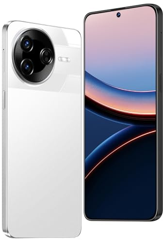 QrZrQ F7 Ultra Smartphone Android 12.0 débloqué, Téléphone Portable 4G Double SIM, Écran HD+ 6,6, Batterie 5000mAh, Octa Core, Face ID, 3Go+32Go, Caméra 16MP+8MP, OTG (F7 Ultra-White)