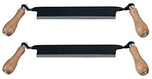 Timber Tuff 10 Straight Wood Blade Draw Shave Knife Woodworking Tool (2 Pack)
