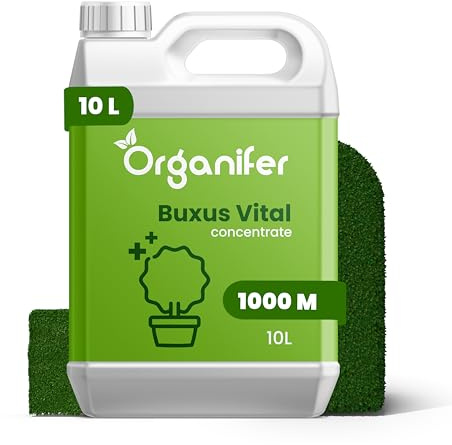 Buxus Vital 10 L - Concentrato Per Siepi Da 1000 Metri - Fertilizzante Per Bosso - Bosso - Cibo Per Piante - Resistente - Fertilizzante - Fertilizzante Per Piante - Organifer