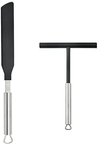 Crepes Accessori Crepiera, Stendi Pasta Per Crepes, Spatola Per Crepe E Kit, Crepe Maker Spatola, Stendi Crepes 19 Cm, Per l'Uso Nelle Cucine Domestiche o Spatole Per Cucinare e Cuocere Alle Feste.