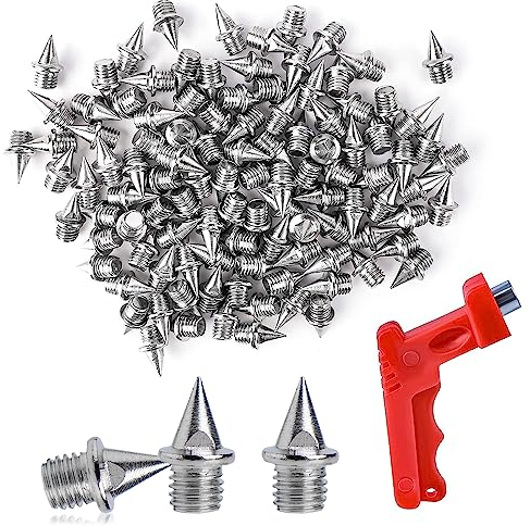 70 Piezas Clavos de Pista, Clavos de Repuesto, Clavos de Campo de Zapatos, con 1 Llave de Clavos, Track Spikes para Zapatos, para Zapatos de Pista Zapatos Deportivos Trotar Correr (5MM)