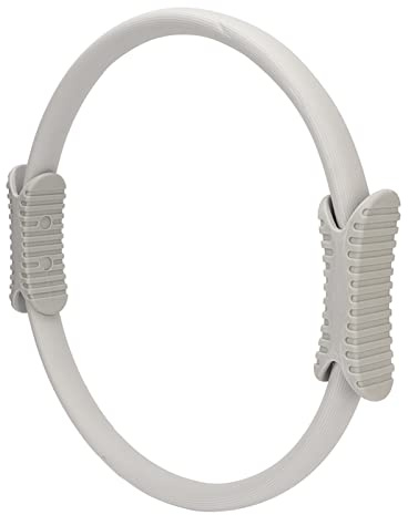 Pssopp Pilates Ring, Ergonomic and Flexible Fitness Pilates Circle for Home (Grey)