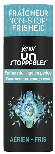 Lenor Unstoppables, Parfum de Linge en Perles pour Lessive, 16 Lavages, Parfum Aérien, Fraîcheur Non-stop jusqu'à 12 Semaines de Stockage