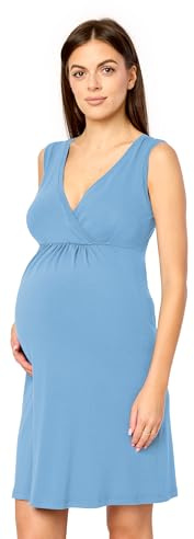 Merry Style Camisón premamá de Mujer para Dormir de Viscosa Combinación Interior para Mujeres Camisón Ligero Maternidad Transpirable y Amigable con la Piel MS10-467
