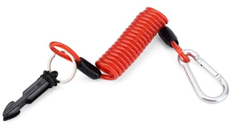 NQEUEPN Cable de Seguridad para Remolque, Cable de Freno de Emergencia para Remolque de 1,2 m Cable en Espiral de Seguridad con Resorte de Alto Rebote para Conexión de Emergencia de Remolque RV