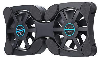 Laptop Cooling Pad, Laptop Cooler with Adjustable and Foldable Arms, USB Dual Fan Portable Laptop Cooling Fan for 7inch -15inch Laptops