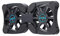 Laptop Cooling Pad, Laptop Cooler with Adjustable and Foldable Arms, USB Dual Fan Portable Laptop Cooling Fan for 7inch -15inch Laptops