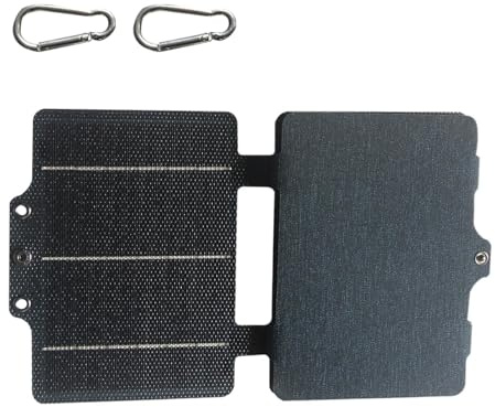 Solladdare – 30 W campingpaneler | Vikbar solpanelsladdare | Vattentät telefonladdare | Lätt laddningsstation för camping för ca
