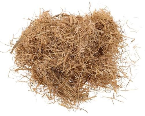 COOPHYA Rivestimento per nido in paglia naturale: 0,5 kg di paglia secca per gatti e cani - Materiale per lettiera in fieno morbido per rifugi per gatti - Uso in giardino o in fattoria