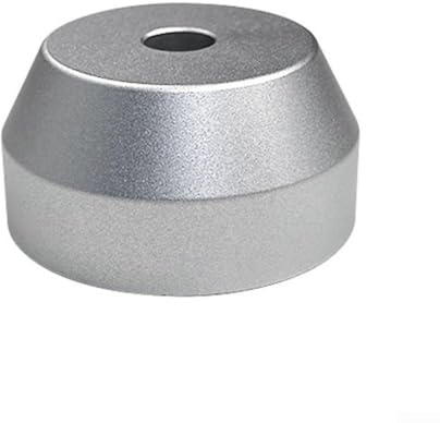 Adattatore per giradischi, adattatore a cupola per giradischi, accessorio per giradischi (argento)