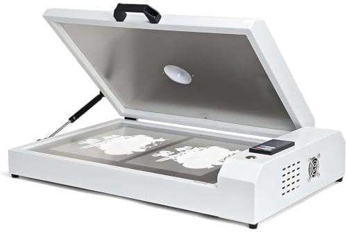 DTF Horno con Calentamiento Doble Cara, 340x490mm Secador de Curado con Pantalla LED, Temperatura y Temporizador Ajustables para Secado Rápido Película de Transferencia
