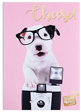 Grupo Erik Studios Einsteckalbum, Pets Dog Charlie Fotoalbum zum Einstecken, 36 Einstecktaschen für Fotos von 10x15cm