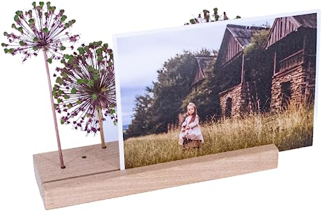CAWI Porte-cartes long - Barre photo en bois - Grand support pour photos - Fabriqué en UE
