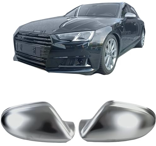 Spiegelkappen Silber zum Austausch für Audi A6 C7 4G 11-18 ohne Spur Assistent