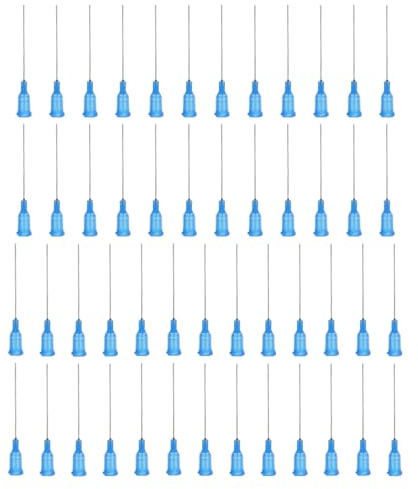 PATIKIL Aiguilles de Distribution à Embout Émoussé 1,5, 50 Pcs 22G Aiguille de Distributeur de Liquide Industriel avec Luer Lock pour Remplissage d'Encres Liquides