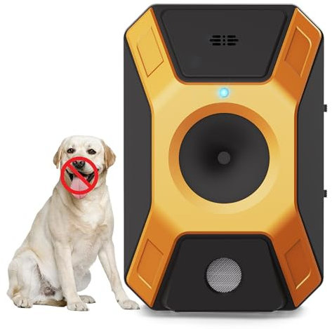 AILEDA Anti Bell Gerät Hunde,Ultraschall Anti Bell Gerät mit 3 Modi,Wiederaufladbares Audio & Ultraschall Hunde Bellen für Outdoor Indoor, Bis zu 33Ft,IPX45