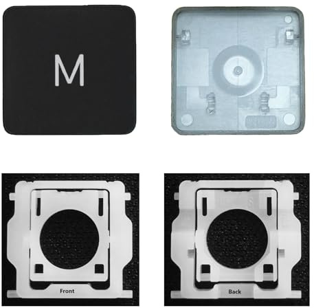 CTBDZ Tapa de llave individual con bisagra de repuesto para MacBook Pro M1 M2 A2141 A2251 A2289 A2338 A2442 A2485, repuesto para teclado MacBook Air A2179 A2337 A2681 (tecla M)