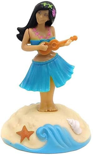 1Pc Solar Powered Dancing Figures Decoration - Solar Shaking Head Ornaments Hula Girl - Solar Powered Car Dashboard Interior Decoration Desktop Ornaments Shaking Head Figure Kit,Learning and Education