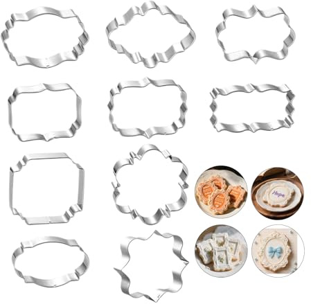 10 stycken fondant kakskärare set kakmått kakmått set kakor kakmått för bröllop födelsedagsfest