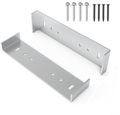 Support de montage de boîte aux lettres en aluminium pour boîtes aux lettres de 20,3 cm de large, support robuste et résistant pouvant supporter jusqu'à 300 kg