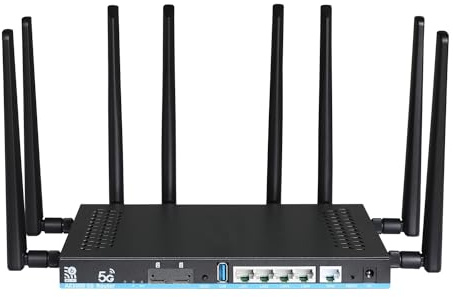 Zbtlink Z8102AX-T-A-RM520 Routeur 5G WiFi 6 AX3000 avec double emplacement SIM Gigabit bi-bande