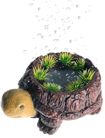 Aireador para acuarios | Piedra burbujeante decorativa de resina | Decoración del tanque de tortugas burbujeantes | Para estanques e hidroponía
