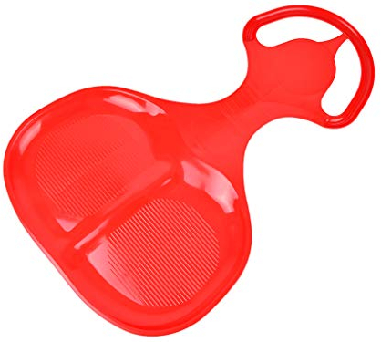 MARMAT Schneerutscher für Kinder Schneeflitzer Poporutscher Rutschteller Wintersport (Rot)