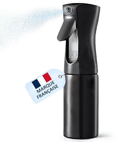 AVIDA · ZEN Brumisateur d’Eau Rechargeable – Vaporisateur Cheveux - Brumisateur Rechargeable 200 ml - Brumisateur Visage - Vaporisateur rechargeable (Noir 200ml)