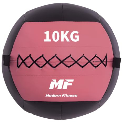 Modern Fitness Wall Ball Medicine Ball Premium Core Training Choose 5kg 6kg 7kg 8kg 9kg 10kg Durable and Hardwearing (10kg Purple)