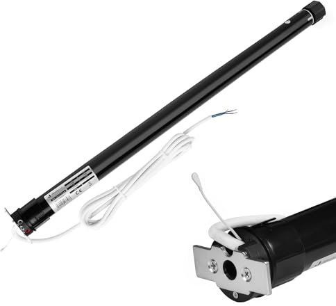 Jalousiescout Motor Electromecánico para Persianas Enrollables con Radio MK 10/14, Fuerza de Accionamiento del Motor Tubular con Radio 10 Nm, para eje Octogonal de 40 mm (SW40), Protección Térmica