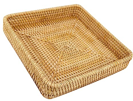 Vassoio Intrecciato a Mano Aspetto Unico un Vassoio Multifunzionale per Snacksbread in Camera da Letto, Grandi Dimensioni (S 1200 ml) (Medio 90x63x70cm)