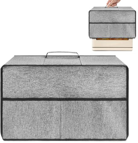 Fundas para electrodomésticos pequeños, protector de tela Oxford 600D a prueba de polvo, cubierta para horno microondas con bolsillo frontal | para cocina, hogar, mostrador, oficina, hotel, dormitorio