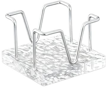 Scatola per appunti da scrivania, in filo di ferro, con base in acrilico, organizer per appunti, organizer per scrivania, scatola trasparente