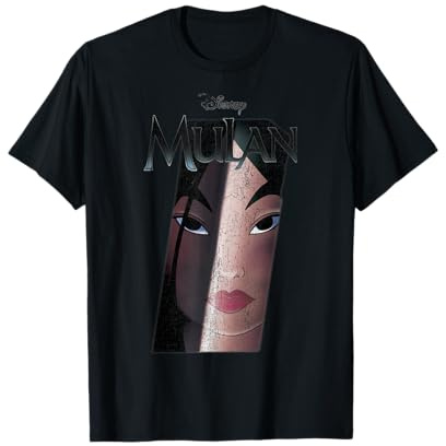 Disney Mulan Movie Poster Style Sword Mirror Camiseta