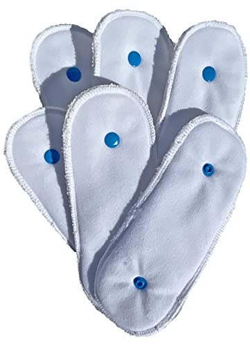 Glenndarcy Waschbare Popper Pads für Hundewindeln und Bauchbänder (Waterproof Base, B - 6 Pack)