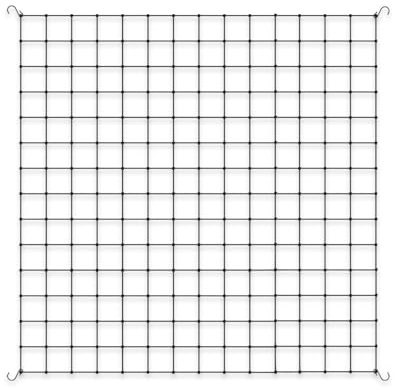 AC Infinity Grow Tent Trellis Netting 150x150cm, Heavy-Duty Elastic Plant Net with Steel Hooks, Flexible Hydroponics Support for Grow Tents, Gardening, and Horticulture, 5x5'