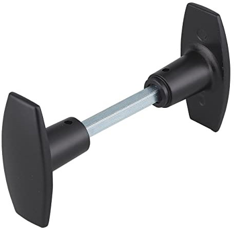 Thirard 00900488 - Bouton Double Carré 6X110mm 1 Portée Noir - Finition : Noir 9005 - Poignees - Equipement De Porte - Facile à utiliser Mécanisme à 2 tours