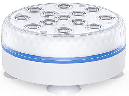 Joycome Badewannen Zubehör 13 RGB LED Halloween Licht, Unterwasser Licht mit Fernbedienung, Magnet, Badewanne Whirlpool IP68 Wasserdicht Badelicht für Halloween Kürbis Spa Weihnachten Deko