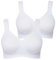 Ulla Popken Damen Mikrofaser-BH, 2er Pack Cup C-d BH, Schneeweiß, 120E EU