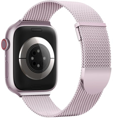 Higgs Correas Compatible con Correa Apple Watch 40mm 41mm 38mm 44mm 42mm 45mm 46mm Ultra 3/2/1 49mm Mujer Hombre, Pulsera Doble Magnética para Series 11 10 9 8 7 SE 6 5 4 3 2 1,Metalica Milanesa