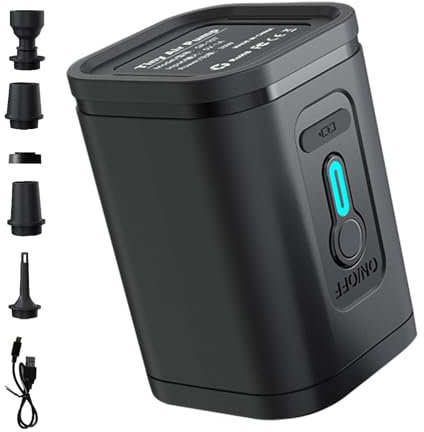 Aufblaspumpen - Elektrische Inflationspumpe | Kompressoren Elektrische Pumpen, Wiederaufladbare Luftpumpe, Luftmatratzenpumpe, Aufblasbarer Ballon Luftgebläse für Schlauchboote Vakuum