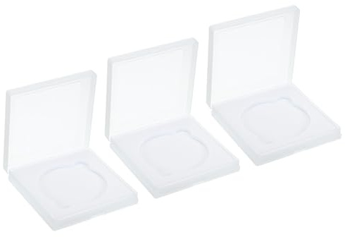 PATIKIL Estuche de Filtro de Lente de 77Mm, 3Pcs Estuche de Filtro de Cámara Portátil Caja de Filtro de Lente Resistente Al Agua y A Prueba de Polvo de Plástico para Almacenamiento