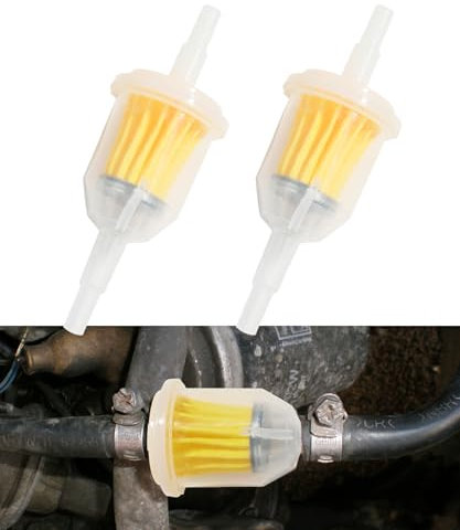 Flaconi Kraftstofffilter Motorrad, Benzinfilter, 6mm, 8mm, In-Line, Universal, Geeignet für Motorräder, Geländefahrzeuge und Roller