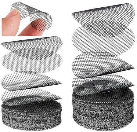 DOULEIN Rete per Vasi Bonsai,100 Pezzi Cuscinetti a Rete per Vasi di Fiori Rete di Drenaggio per Bonsai Tappetino per Griglia Inferiore in Plastica Prevengono La Perdita di Suolo